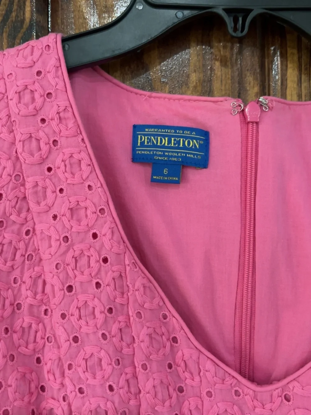 Women’s Pendleton Pink Eyelet Dress